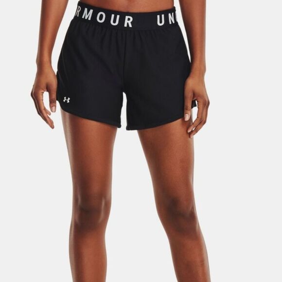 Under Armour Black Athletic Shorts with Elastic Waistband -R - Picture 3 of 4